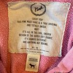PINK - Victoria's Secret Victoria's Secret PINK Textured Light Pink Hoodie. Size Medium. Photo 4