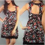Free People  Sunkissed Summer‎ Floral Dress Mini Womens Size 4 Open Back Photo 2
