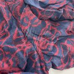 Jason Wu Dress Womens 6 Blue Red Floral Chiffon Shirt Collared Midi Tie Neck Photo 11