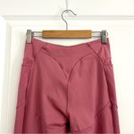 Gymshark Asymmetric V Cut High Waisted Dusty Pink Dark Ruby Leggings Size Small Photo 5