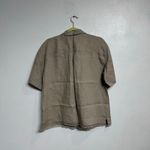 Gold Hawk Light Taupe Linen Short Sleeve Shirt Sz S NWT Tan Photo 7