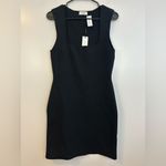 Babaton NWT  Aritzia Black Mendieta Sculpt Knit Bodycon Mini Dress Size Large Photo 1