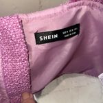 SheIn Frayed crop top Edge Pink tweed medium lined Photo 2