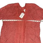 Hippie Rose NWT  Coral Blush Knit Open Front Cardigan Women’s S Longline Sweater Photo 6