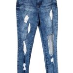 Boom Boom Jeans Distressed High Waisted Skinny Jeans Photo 0