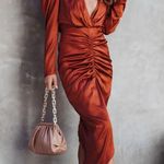 VICI  | Fancy Me Plunge Neck Midi Dress Photo 3