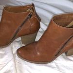 Target Brown Zip Up Booties  Photo 0