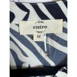 Entro ‎ Zebra Print Short Sleeve Mini Dress Collared Shirt Dress Black and White Photo 2