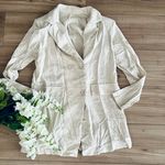 Boutique Ecru Linen Blazer Photo 0