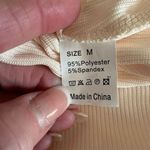 Women's Ribbed Beige Sleeveless Tank Top Size M Tan Size M Photo 5