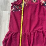 love on a hanger Cranberry Peplum Embellished Blouse Photo 3