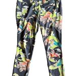 Avia  Womens Active Allover Print Performance Capri Legging with Mesh- Size Small Photo 0