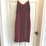 Lulus  Burgundy Lace Midi Dress Size Medium NWT Holiday Wedding Fall Photo 6