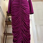 INC Ruched Long Sleeve V-Neck Bodycon Dress Photo 4