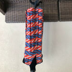 LuLaRoe Womens Duster Sz S Joy Long Vest Blue Orange Southwest Look Artsy Silky Photo 2