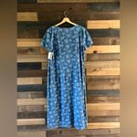 Eddie Bauer Vintage 90s Denim Embroidered Button Front Maxi Dress Size XL Tall Photo 7