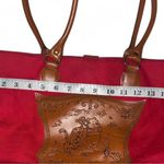 Disneys Winnie the Pooh Red and Tan Tote Bag with Leather Accents Photo 6