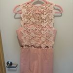 Pink lace overlay romper Size M Photo 1