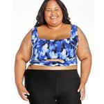 Time & Tru NWT Bikini  Women's Tie Dye Cutout Swim Top & bottom plus size 3X Photo 15