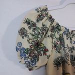 January 7  Cream Floral Short Sleeve Off Shoulder Top Size M Photo 2