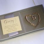 Demdaco. Life the spirit Gold Tone Heart Photo 3