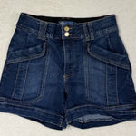 Democracy  “Ab” Solution Denim Jean Shorts Casual Stretch Cargo Women’s Sz 2 Photo 0