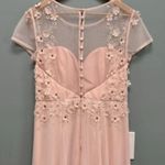 ASOS Embellished 3D Chiffon Sweetheart Neckline Gown Dress Pale Pink 10 Photo 5