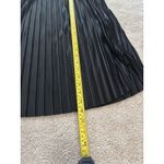 Banana Republic  Black Pleated Midi Dress Cap Sleeve Smocked Waist Photo 7