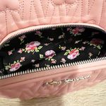 Betsey Johnson 🩷🎒 Pink Heart Quilted Backpack / Pink Hearts Photo 3