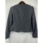 Willi Smith Women’s  Blue, Black, Silver Tweed Open Blazer size 6 Photo 3