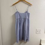 Derek Lam  10 CROSBY COTTON WHITE BLUE TIE RUFFLE DRESS SIZE 4 Photo 1