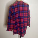 J.Crew  100% Cotton Red Blue Flannel Sleep Shirt Size S Photo 4