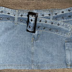 Princess Polly Iconic Cargo Mini Skirt Denim Photo 3