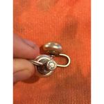 Lot D028 earrings old fashion screw on no hole 925 sterling silver Photo 7