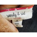 Sandy & Sid  Women Floral Polyester V-Neck Short Sleeve Knee Length Dress Size S Photo 8