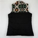 Powder River Outfitters Vest XL Southwestern Pattern Puffer Black Sleeveless Photo 9