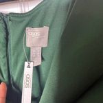 ASOS  Fallen Shoulder Forest Green Scuba Midi Dress Size US0 UK4 NWT Cocktail Photo 6