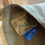 Vintage 90s Tencel Sage Green Long Sleeve Shirt Dress USA Made Size 10 Size M Photo 8