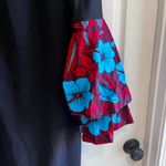 Calvin Klein Ankara Black Dress with Floral Sleeves and Floral Bottom Photo 2