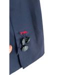 Brooks Brothers Red Fleece Navy Blue Lined Wool Blazer Womens Size 14 Office Photo 5