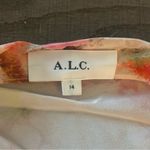 ALC Frank a.l.c. poppy ruched draped off shoulder mini silk dress Photo 4