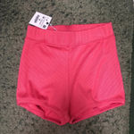 ZARA NWT  PINK RIBBED STRETCH SHORTS Photo 2