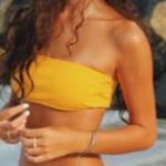 Zaful Yellow Strapless Bathing Suit  Photo 0