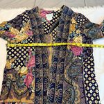 Vintage Lady Carol Petites Mixed Prints Open Front Jacket Dress w/ Belt Sz 10 Blue Photo 12