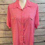 Wrangler Snap Front Short Sleeve Shirt Pink Pattern-XL Photo 0