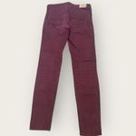 Abercrombie & Fitch Size 0 Regular Maroon Burgundy Red Skinny Jeans Y2K Photo 4