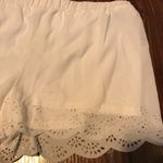 Soulmates Women’s white scalloped shorts Photo 1