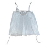 La Perla  Silk Camisole Sheer Floral Embroidered Ribbon Tie Straps 3 / M Photo 0