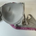 Cacique Bra 44DDD Gray Floral Padded Underwire Adjustable Clasp Back Photo 3