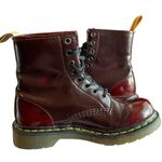 Dr. Martens  1460 14585 Cherry Red Vegan Leather Ankle Boots Women’s US 6 Photo 3